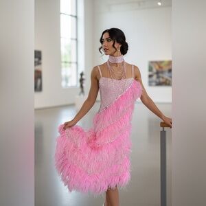 Ballroom smooth Latin dance costume Chrisanne Couture UK size 8